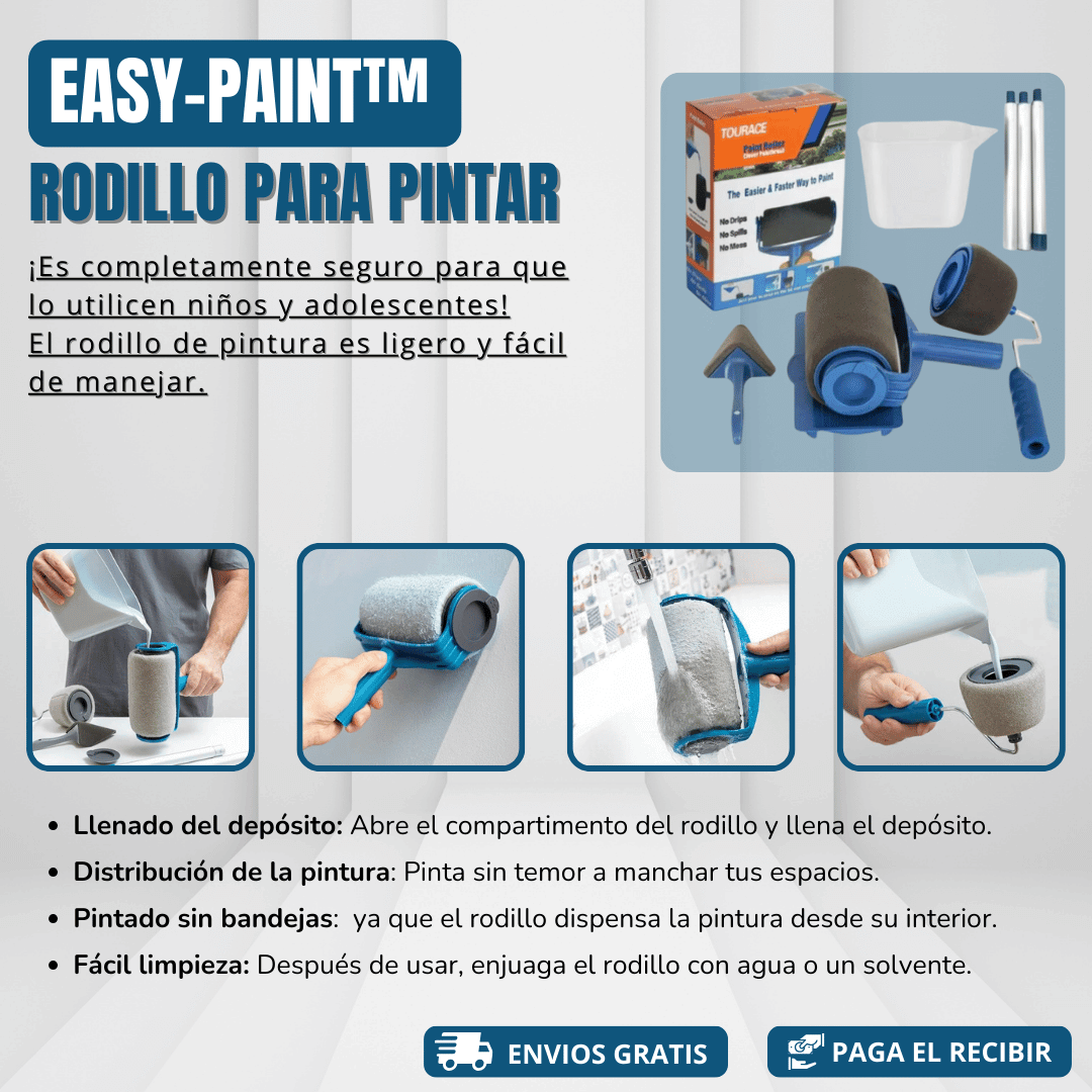 EasyPaint™ Kit de rodillos practicos para pintar 🇺🇸