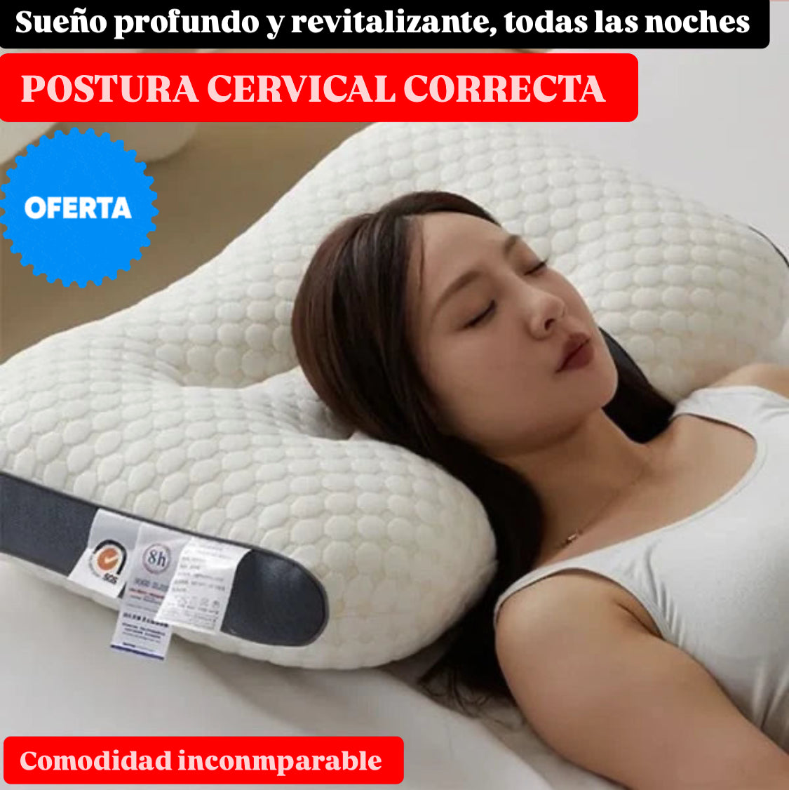 Almohada ortopedica cervical 🇺🇸